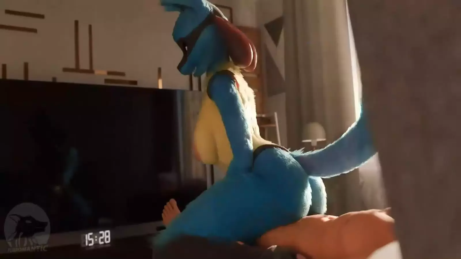 A shaggy character indulging cumming in in bottom